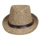 Men Summer Woven Straw Hat Outdoor Sun Protection Wild Brimmed Jazz Hat Visor