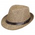 Men Summer Woven Straw Hat Outdoor Sun Protection Wild Brimmed Jazz Hat Visor