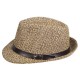 Men Summer Woven Straw Hat Outdoor Sun Protection Wild Brimmed Jazz Hat Visor