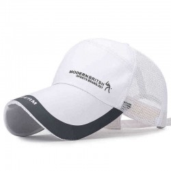 Men Sunshade Casual Mesh Cap Thin Breathable Baseball Cap Outdoor Summer Long Sun Hat