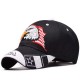 Men Unisex Outdoor Baseball Cap USA Eagle Embroidery Cotton Breathable Visor Cap