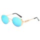 Men Unisex Personality Steampunk Polarized Sunglasses Retro Round Frame Fashion Eyewear