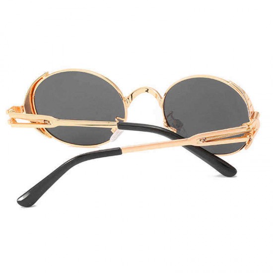 Men Unisex Personality Steampunk Polarized Sunglasses Retro Round Frame Fashion Eyewear