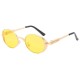 Men Unisex Personality Steampunk Polarized Sunglasses Retro Round Frame Fashion Eyewear