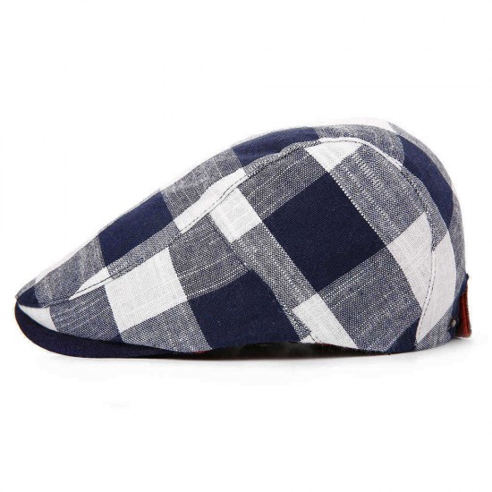 Men Unisex Summer Adjustable Cotton and Linen Painter Beret Caps