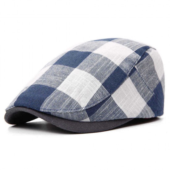 Men Unisex Summer Adjustable Cotton and Linen Painter Beret Caps