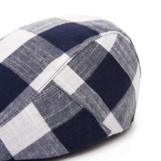 Men Unisex Summer Adjustable Cotton and Linen Painter Beret Caps