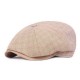 Men Visor Linen Newsboy Beret Caps Outdoor Casual Cabbie Ivy Flat Hat