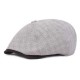 Men Visor Linen Newsboy Beret Caps Outdoor Casual Cabbie Ivy Flat Hat