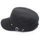 Men Washed Cotton Flat Top Hats Adjustbale Fashion Outdoor Military Army Cap Peaked Cap Visor