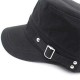 Men Washed Cotton Flat Top Hats Adjustbale Fashion Outdoor Military Army Cap Peaked Cap Visor