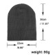 Men Winter Plain Thicken Brimless Knitted Cap Curlable Earmuffs Slouch Beanie Caps