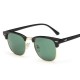 Men Woman Multi-colored UV Protection Mental Frame Retro Round Sunglasses