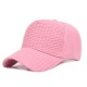 Men Woman Outdoor Sports PU Leather Baseball Cap Sunscreen Visor Peaked Cap