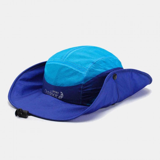 Men Woman Quick-drying Bucket Hat Foldable Visor Hat With Embroidery