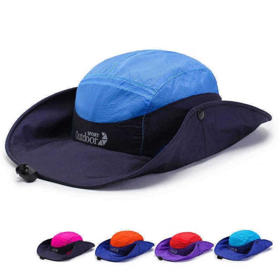 Men Woman Quick-drying Bucket Hat Foldable Visor Hat With Embroidery