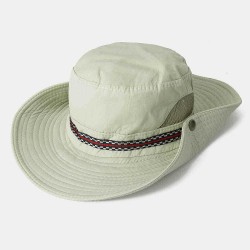 Men Woman Quick-drying Fisherman Bucket Hat Foldable Visor Hat With Embroidery