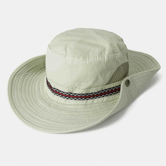 Men Woman Quick-drying Fisherman Bucket Hat Foldable Visor Hat With Embroidery