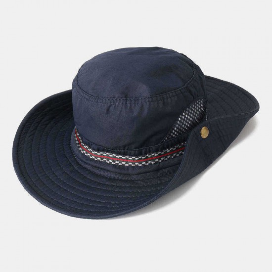 Men Woman Quick-drying Fisherman Bucket Hat Foldable Visor Hat With Embroidery