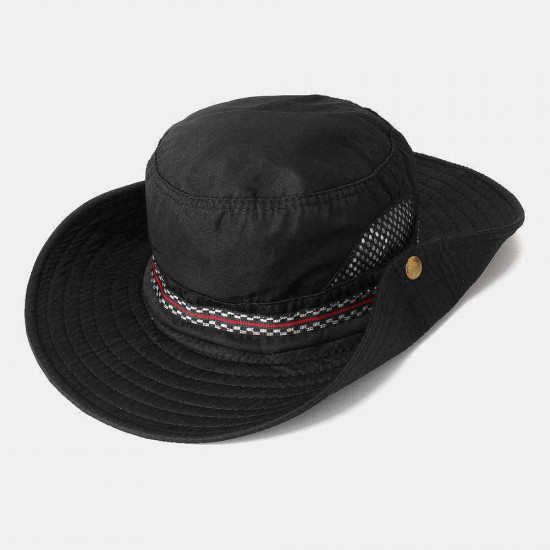 Men Woman Quick-drying Fisherman Bucket Hat Foldable Visor Hat With Embroidery