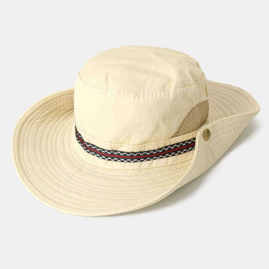 Men Woman Quick-drying Fisherman Bucket Hat Foldable Visor Hat With Embroidery