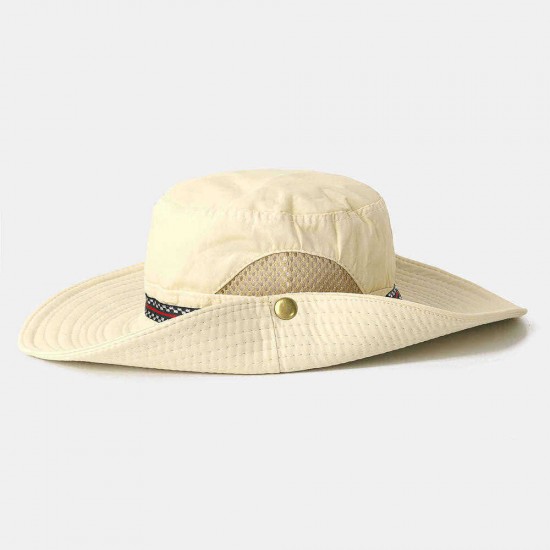 Men Woman Quick-drying Fisherman Bucket Hat Foldable Visor Hat With Embroidery