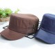 Men Women Breathable Adjustable Flat Hats Four Seasons Cap