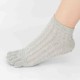 Men Women Breathable Wicking Short Ankle Sock Outdoor Sports Deodorant Five-Finger Socks