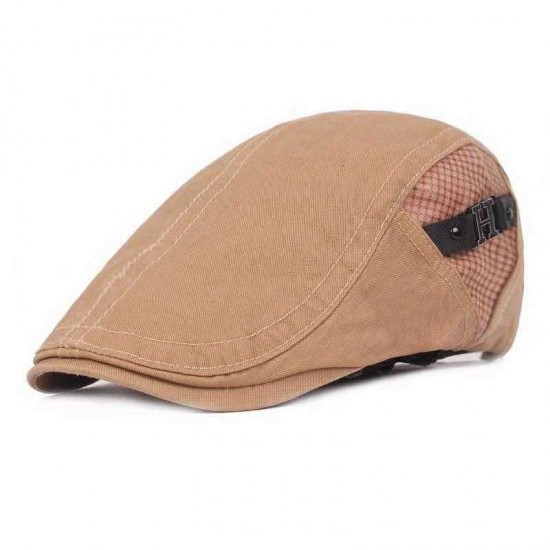 Men Women Casual Cotton Beret Caps Outdoor Adjustable Visor Newsboy Ivy Flat Hat