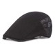 Men Women Casual Cotton Beret Caps Outdoor Adjustable Visor Newsboy Ivy Flat Hat