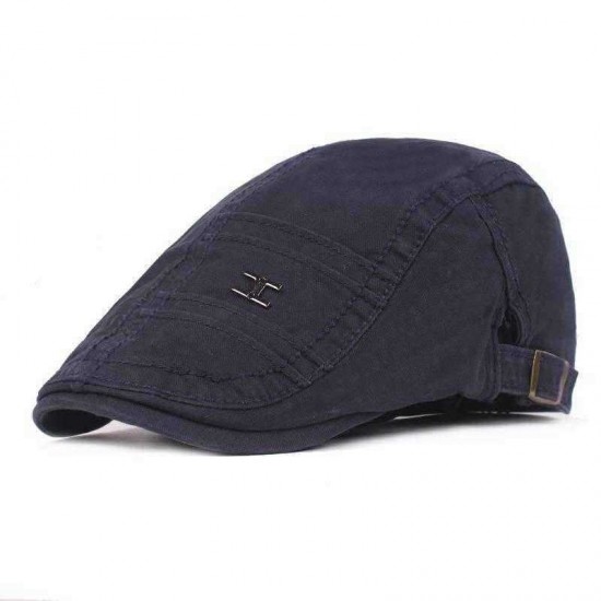 Men Women Casual Cotton Painter Beret Caps Outdoor Adjustable Visor Newsboy Peaked Cap