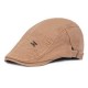 Men Women Casual Cotton Painter Beret Caps Outdoor Adjustable Visor Newsboy Peaked Cap