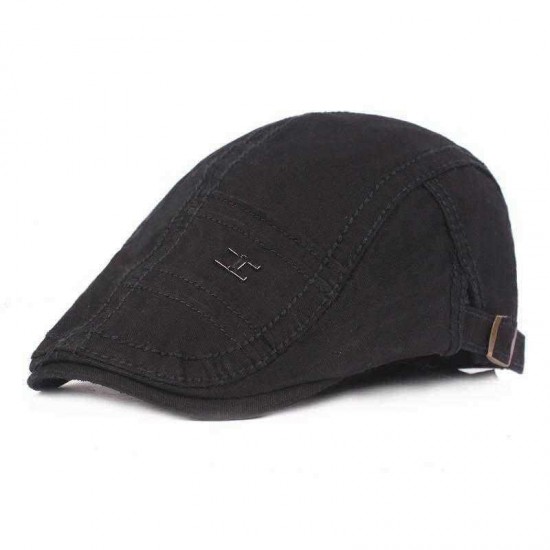 Men Women Casual Cotton Painter Beret Caps Outdoor Adjustable Visor Newsboy Peaked Cap