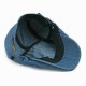 Men Women Casual Washed Denim Peaked Cap Beret Hat