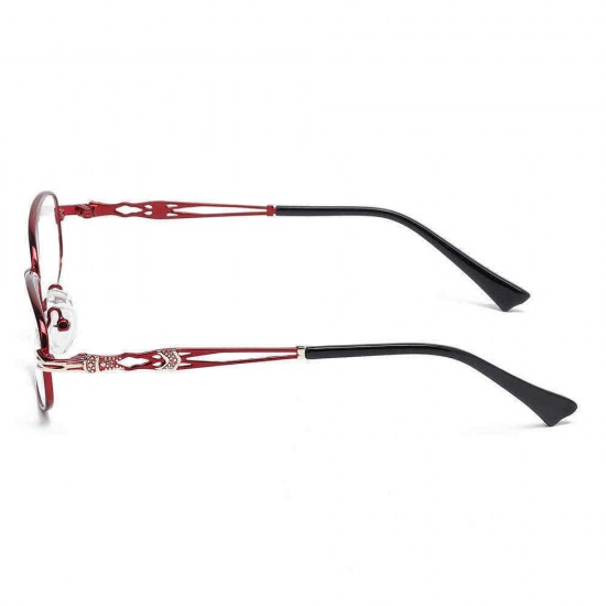 Men Women Classic Retro Men Women HD Metal Full Frame Ultra-Light Reading Glasses Anti-fatigue