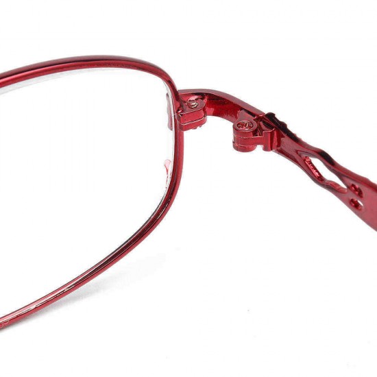 Men Women Classic Retro Men Women HD Metal Full Frame Ultra-Light Reading Glasses Anti-fatigue