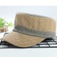 Men Women Color Block Canvas Flat Hats Outdoor Sunshade Fashion Cap