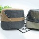 Men Women Color Block Canvas Flat Hats Outdoor Sunshade Fashion Cap