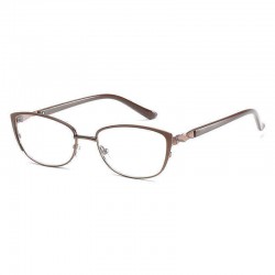 Men Women Comfortable Pure Color Reading Glasses Square Metal Full-frame Anti-fatigue Reading Glasses