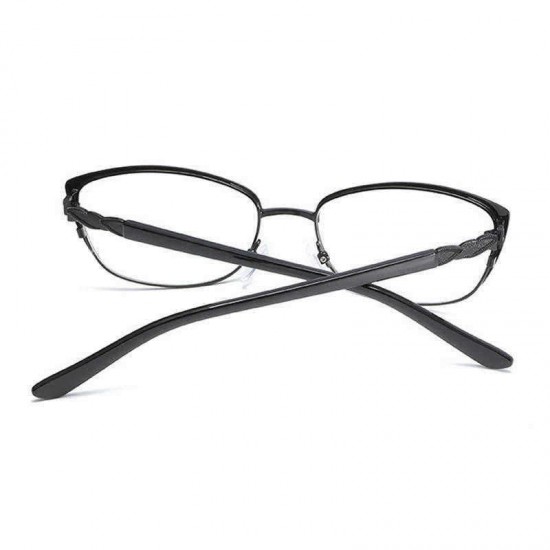 Men Women Comfortable Pure Color Reading Glasses Square Metal Full-frame Anti-fatigue Reading Glasses