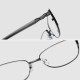 Men Women Comfortable Pure Color Reading Glasses Square Metal Full-frame Anti-fatigue Reading Glasses