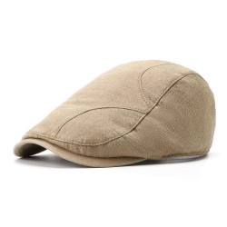 Men Women Cotton Adjustable Painter Beret Caps Retro Outdoor Peaked Forward Hat