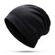 Men Women Cotton Dot Print Beanie Hat Outdoor Double Layers Earmuffs Skullcap