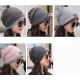 Men Women Cotton Double Layers Beanie Caps Fashion Stripe Brimless Hat