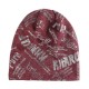 Men Women Cotton Double Layers Earmuffs Beanie Cap Outdoor Warm Letter Print Skullcap