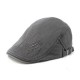 Men Women Cotton Embroidery Double-Sided Adjustable Painter Beret Caps Newsboy Flat Hat