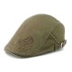 Men Women Cotton Embroidery Double-Sided Adjustable Painter Beret Caps Newsboy Flat Hat