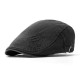 Men Women Cotton Embroidery Double-Sided Adjustable Painter Beret Caps Newsboy Flat Hat