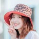 Men Women Cotton Leopard Double-Sided Wear Fisherman Hat Outdoor UV Resistence Bucket Cap