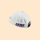 Men Women Cotton Letter Embroidery French Brimless Hats Leisure Adjustable Sailor Cap